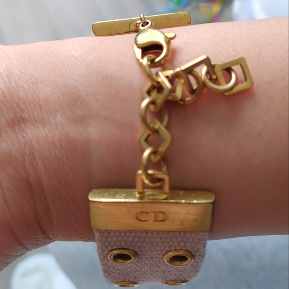 Christian Dior Canvas & Gold Hardware Bracelet - Picture 12 of 16
